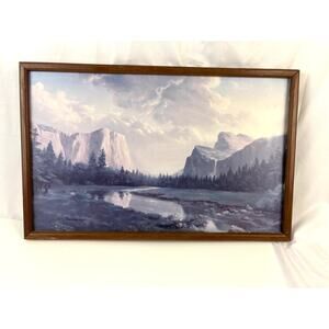 Vintage 1989 El Capitan Yosemite Fine Art Gallery Commemorative Reprint Wall Art